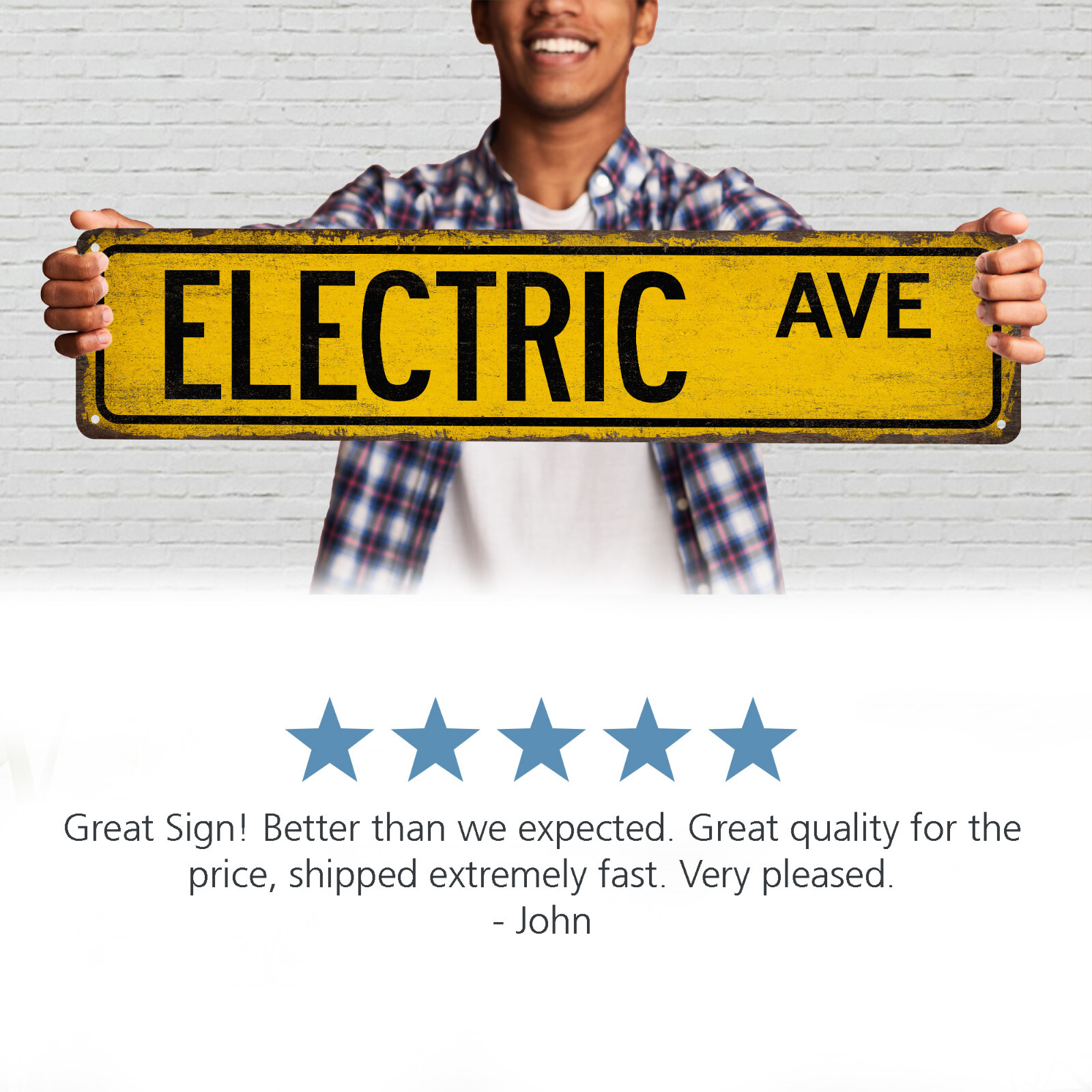 Electric Street Sign Industrial Decor Electrician Electrical Art 104180021026