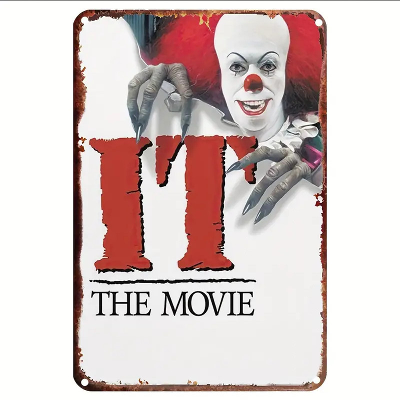 It The Movie Metal Sign Film Decorative Vintage Look 8x12in A