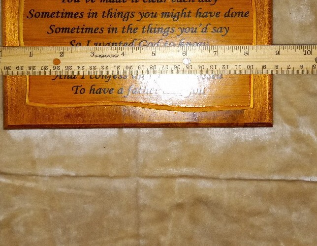 Father plaque picture wood wall hanging picture Fathers day gift us seller