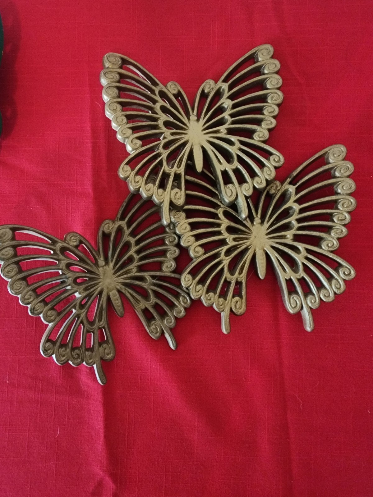 Butterflies Wall art Decor Hard Plastic Cottagecore Syroco Burwood Lot of 11