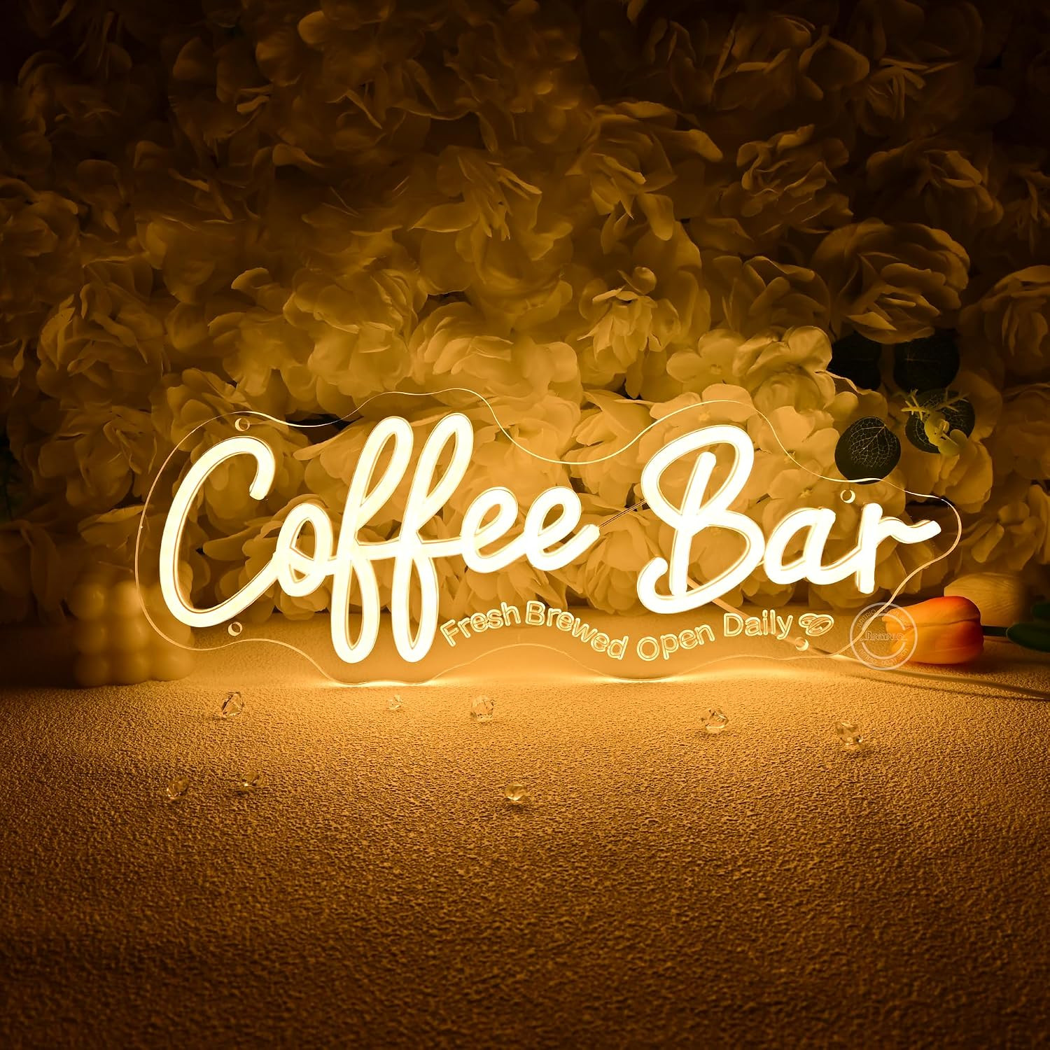 Coffee Bar Neon Sign for Home Coffee Station Kitchen Wall Decor LED