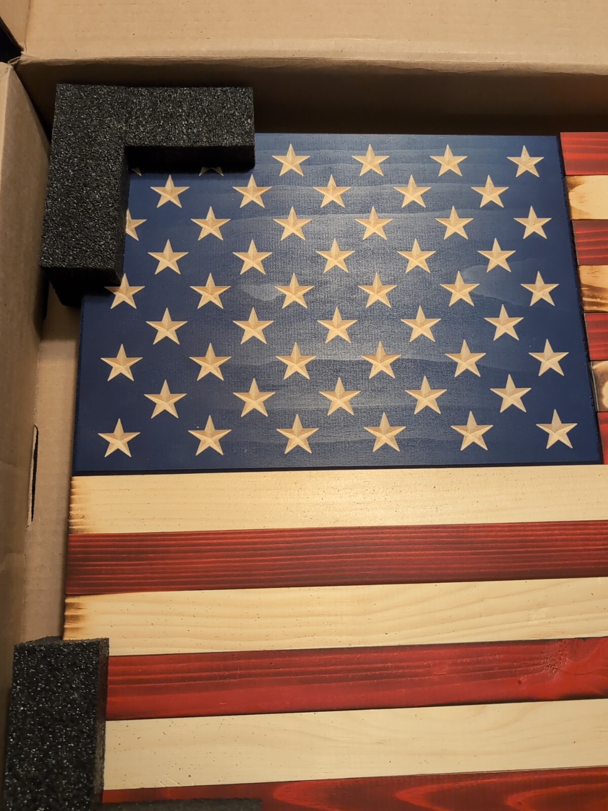 Flags of Valor Legacy Series Wooden American Flag Medium Wall Decor 36×19.5