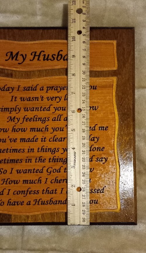 My husband plaque picture wood wall hanging picture Fathers day gift us seller