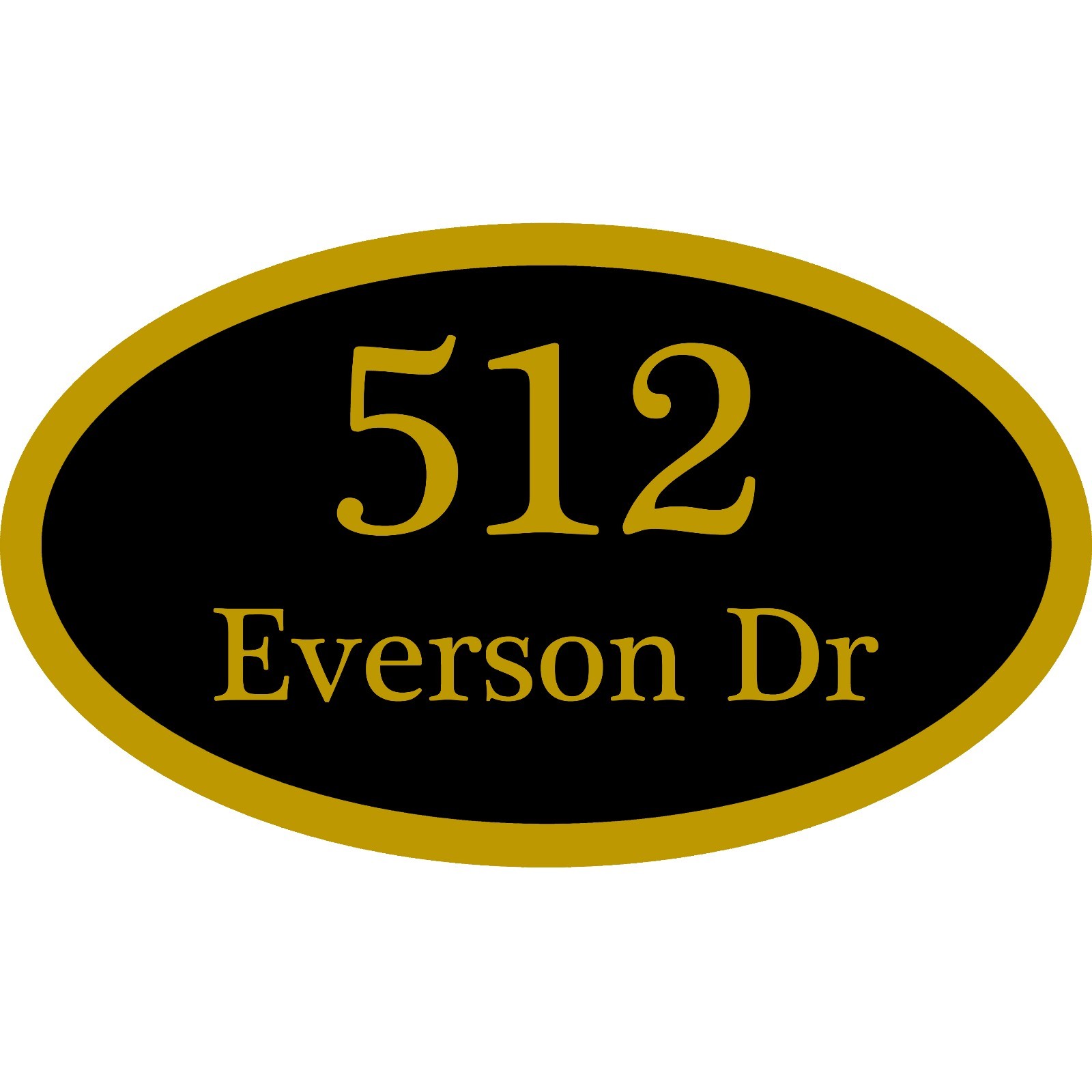 Custom Home Address Plaque Personalized Aluminum Sign 12″ x 7″ Choice of Colors