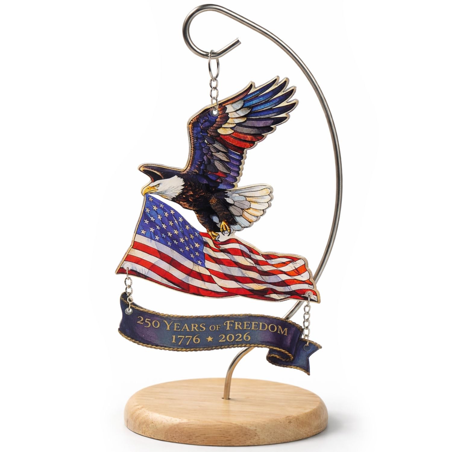 250th Anniversary USA Ornament 1776 –2026, America 250 Eagle Patriotic Tablet…