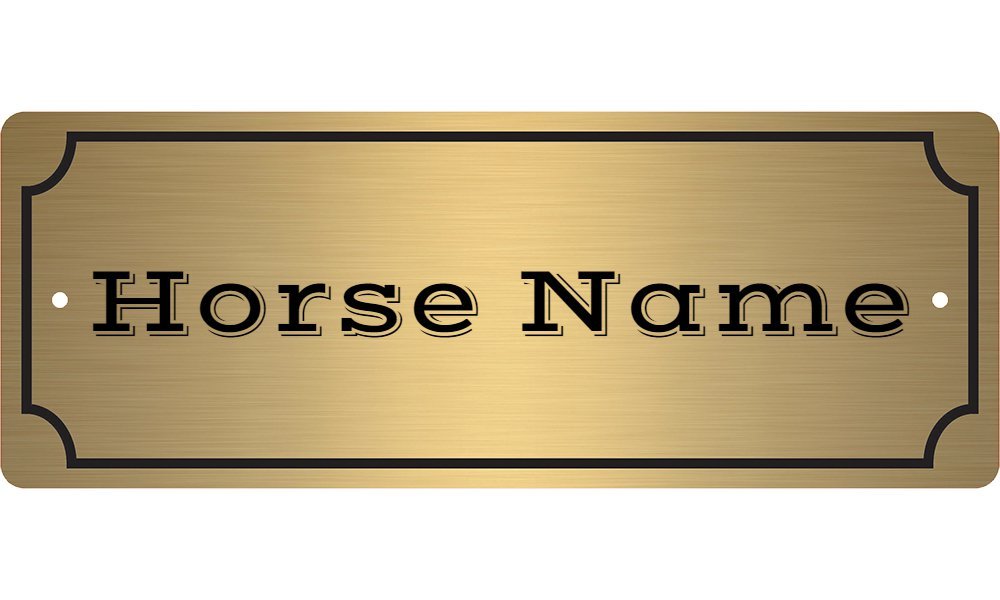 Custom Engraved Equestrian TACK TRUNK Name Plate – FREE SHIPPING