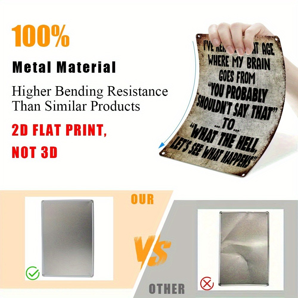 Retro Humor Metal Signs I’VE REACHED THAT AGE Tin Sign Inspired Sarcasm Wall Art