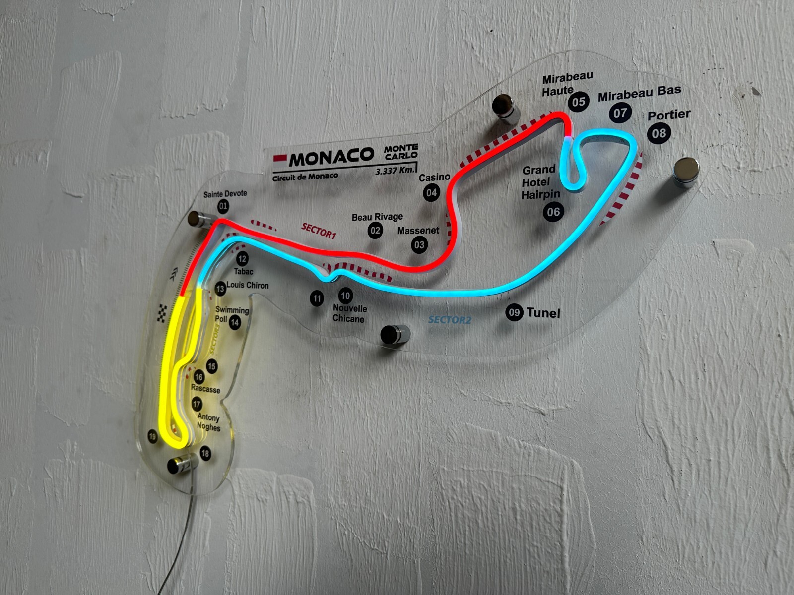 Circuit Monaco Neon Race Track | Neon Race Track | F1 Formula