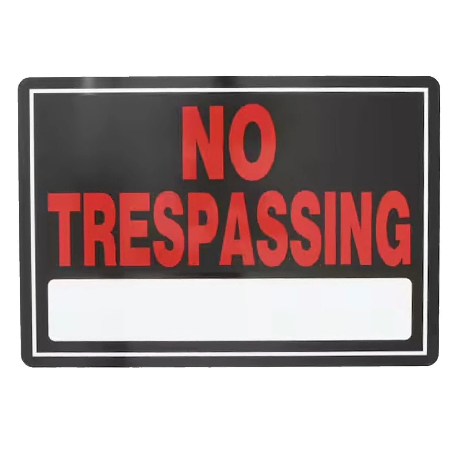 10 in. x 14 in. Aluminum No Trespassing Sign