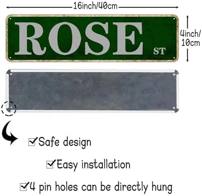 Metal Tin Sign 8 MILE RD Sign Retro Aluminum Metal Sign for Street Home Office G