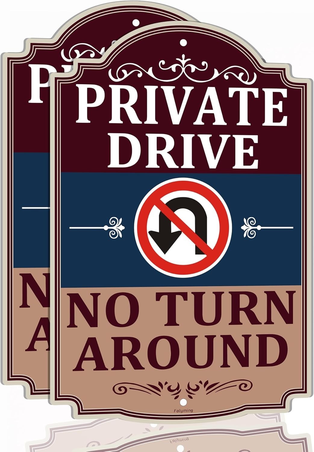 Weatherproof Private Property Access Signs 18×12″ 2 Pack