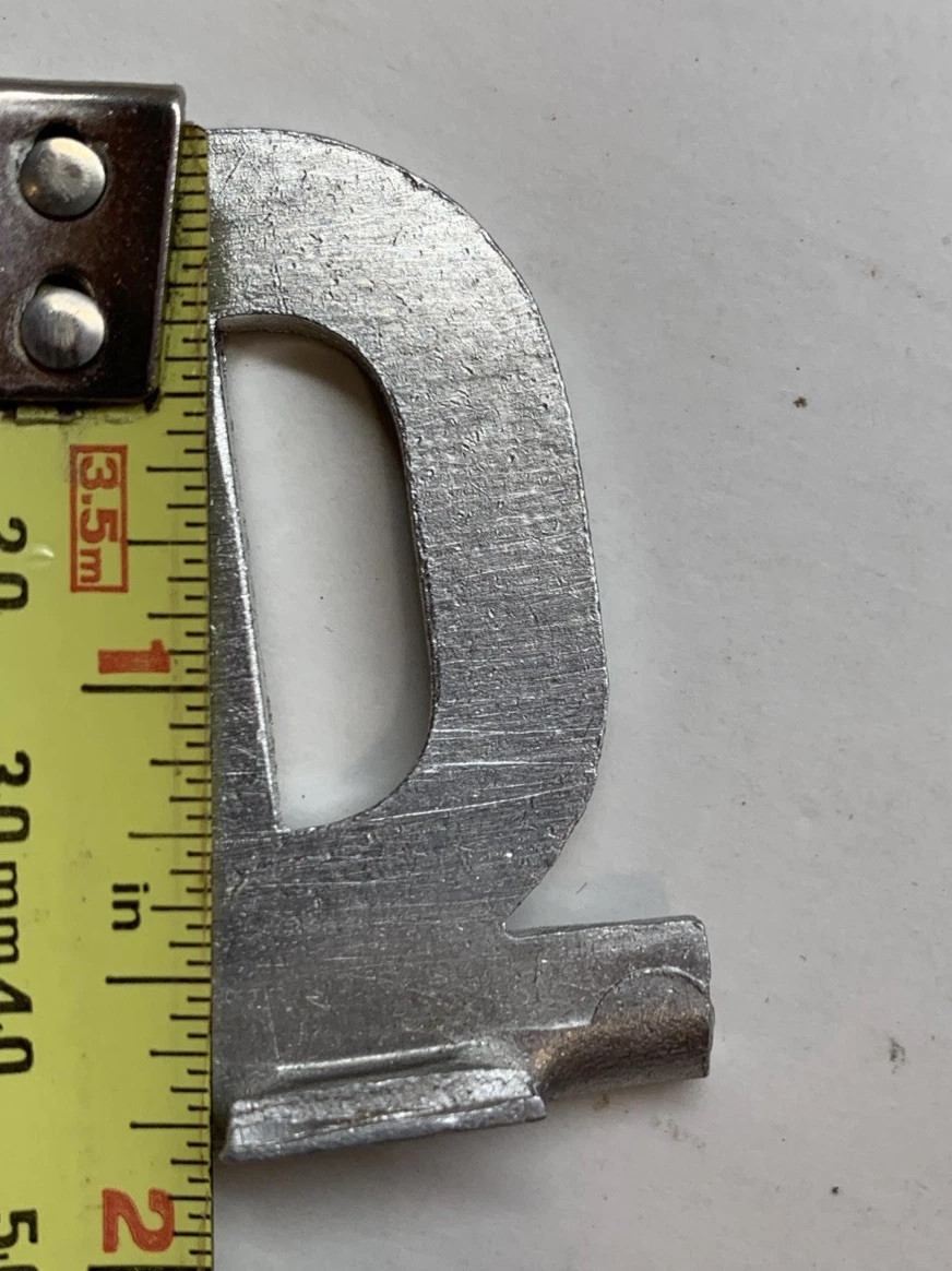 A-Z & Dun-Mor Mailbox Track Letters Aluminum Vtg You Choose Name Initials Metal