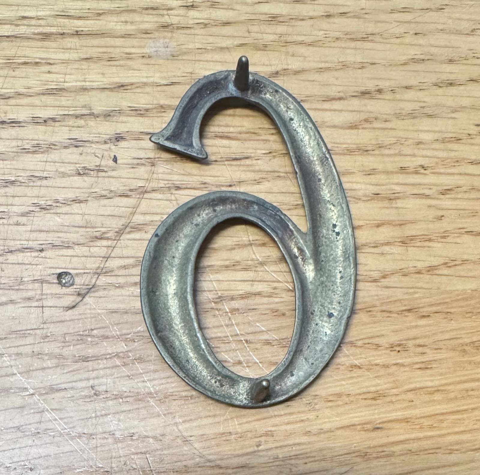 Brass Vintage House Address Numbers 3”