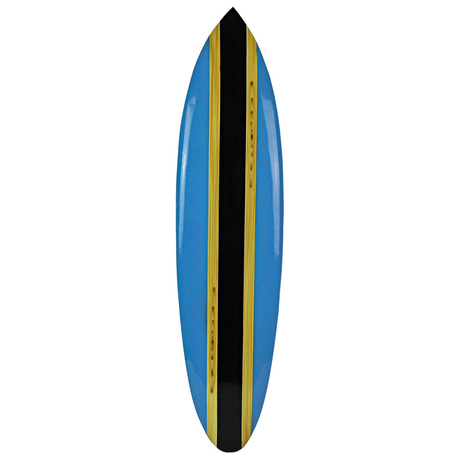 Striped Wooden Surfboard Wall Hanging 39 inch