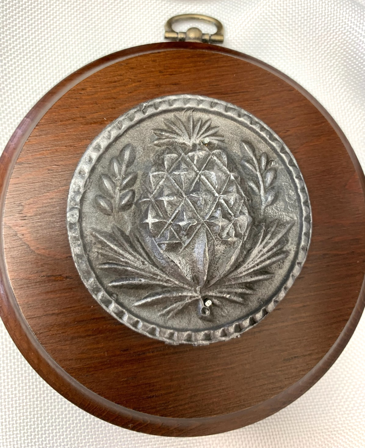 4 Vintage Peter Roberts Buttermold Design Wall Hanging Plaques Acorn Oak Leaf 4″