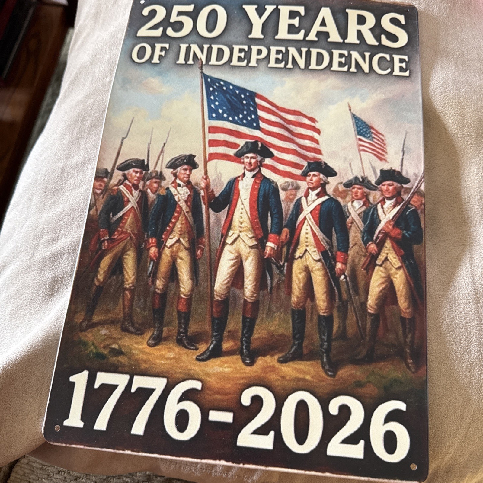 United States 250 Years Of Independence 1776-2026 Metal Sign 8”x12”