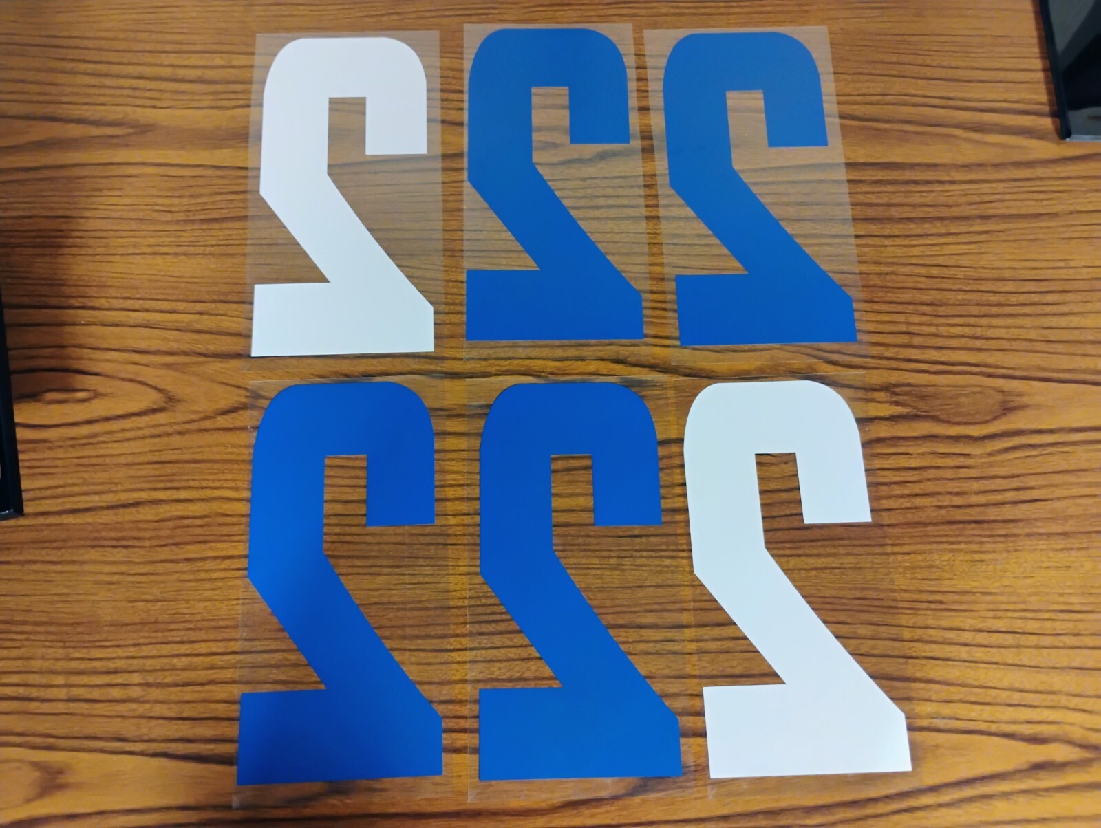 6″ Permanent Vinyl Adhesive Numbers- 6 Colors Available