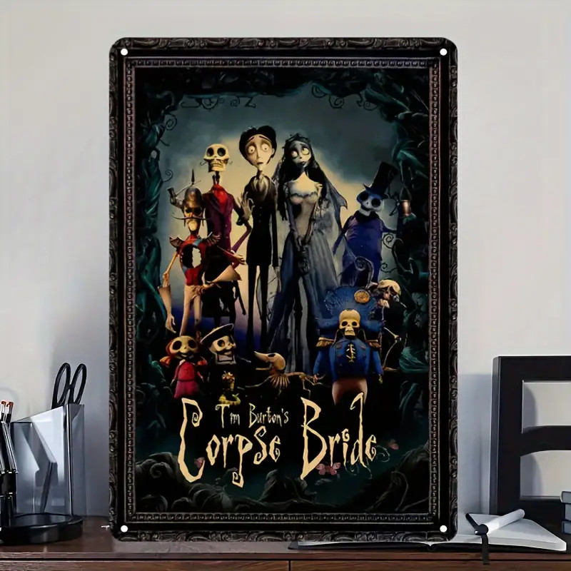 Corpse Bride Movie Metal Sign Film Decorative Vintage-Look 8x12in B