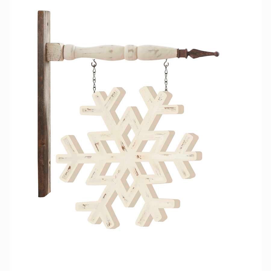 White Snowflake Arrow Replacement Sign by K&K Interiors