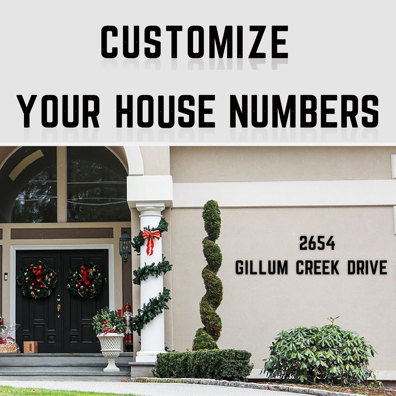 8 Inch Large Metal Letters, Modern House Address Numbers Letters, Metal Door …