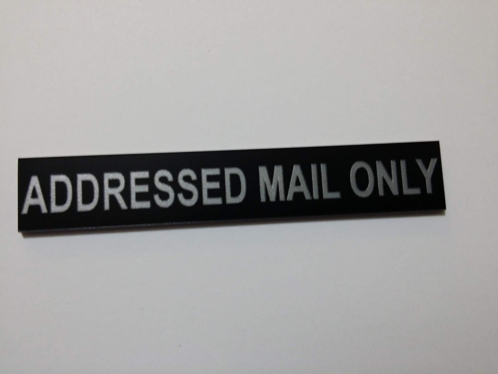 Addressed Mail Only Sign for Mailbox Letter Box 30 Colours 7 Small Medium Sizes