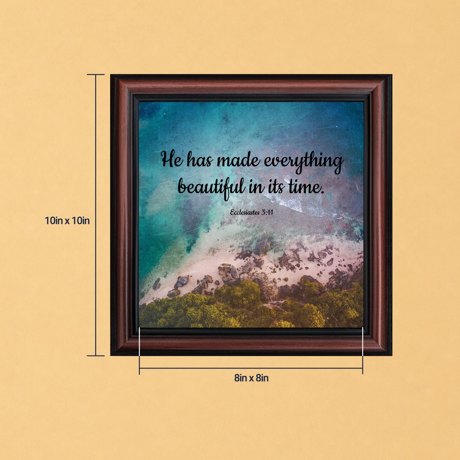 He Has Made Everything Beautiful, Ecclesiastes 3:11, Coastal Framed Picture