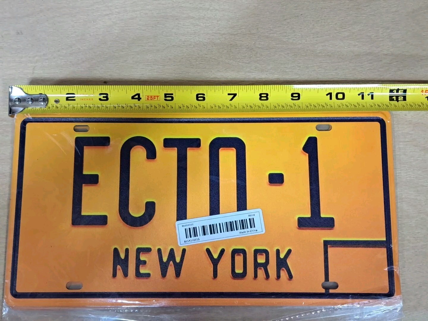 ECTO-1 Ghostbusters Replica New York License Plate Tin Sign Garage Man Cave XZ