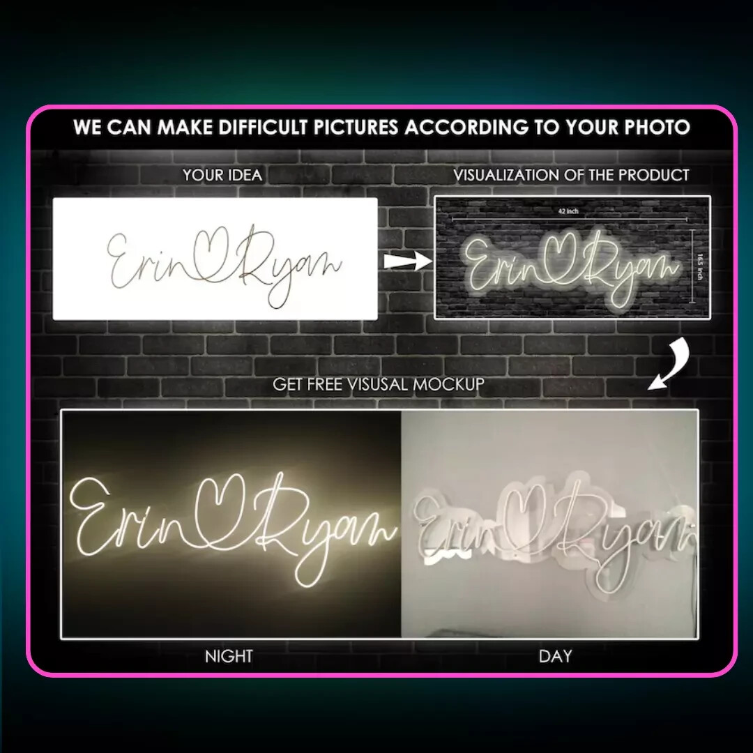 Custom Neon Display Sign – Personalized Light for Retail, Stream Setup, Lounge