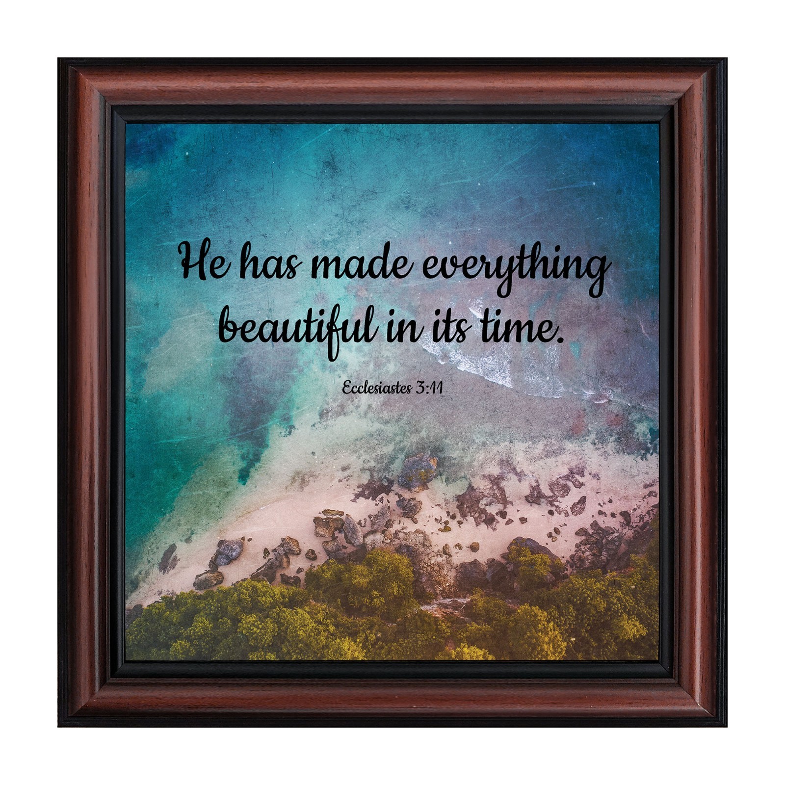 He Has Made Everything Beautiful, Ecclesiastes 3:11, Coastal Framed Picture