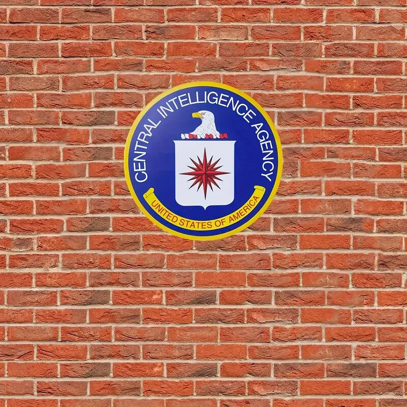 CENTRAL INTELLIGENCE AGENCY 8 IN. ALUMINUM WALL HANGING