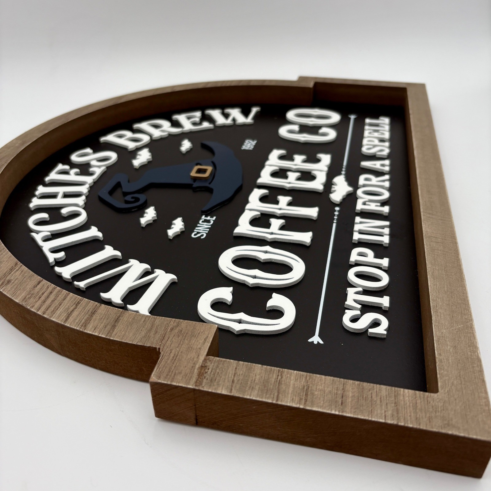Witches Brew Coffee Co Wooden HALLOWEEN Coffee Bar Sign Willow & Riley Decor