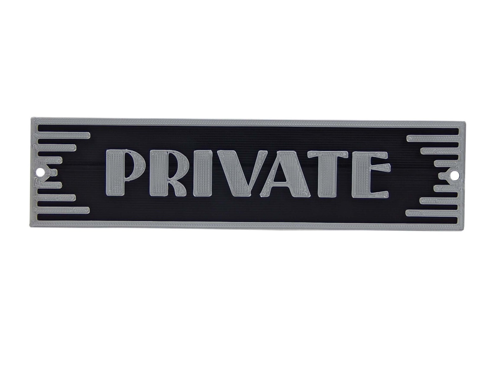 Plastic Private Business Art Deco Style Sign Office Door Home Décor Wall Plaque