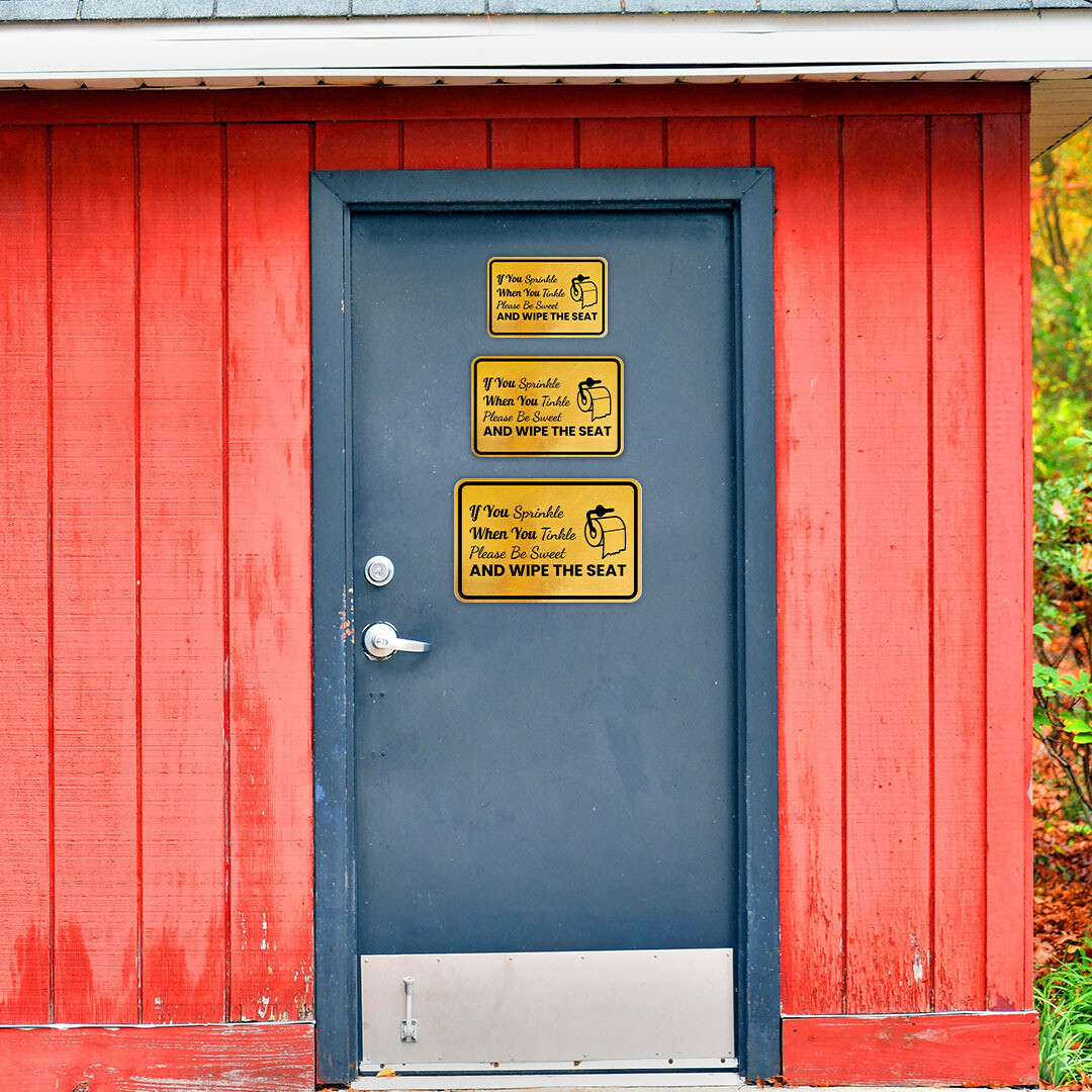Classic Framed Plus If You Sprinkle When You Tinkle, Please Wipe The Seat Sign