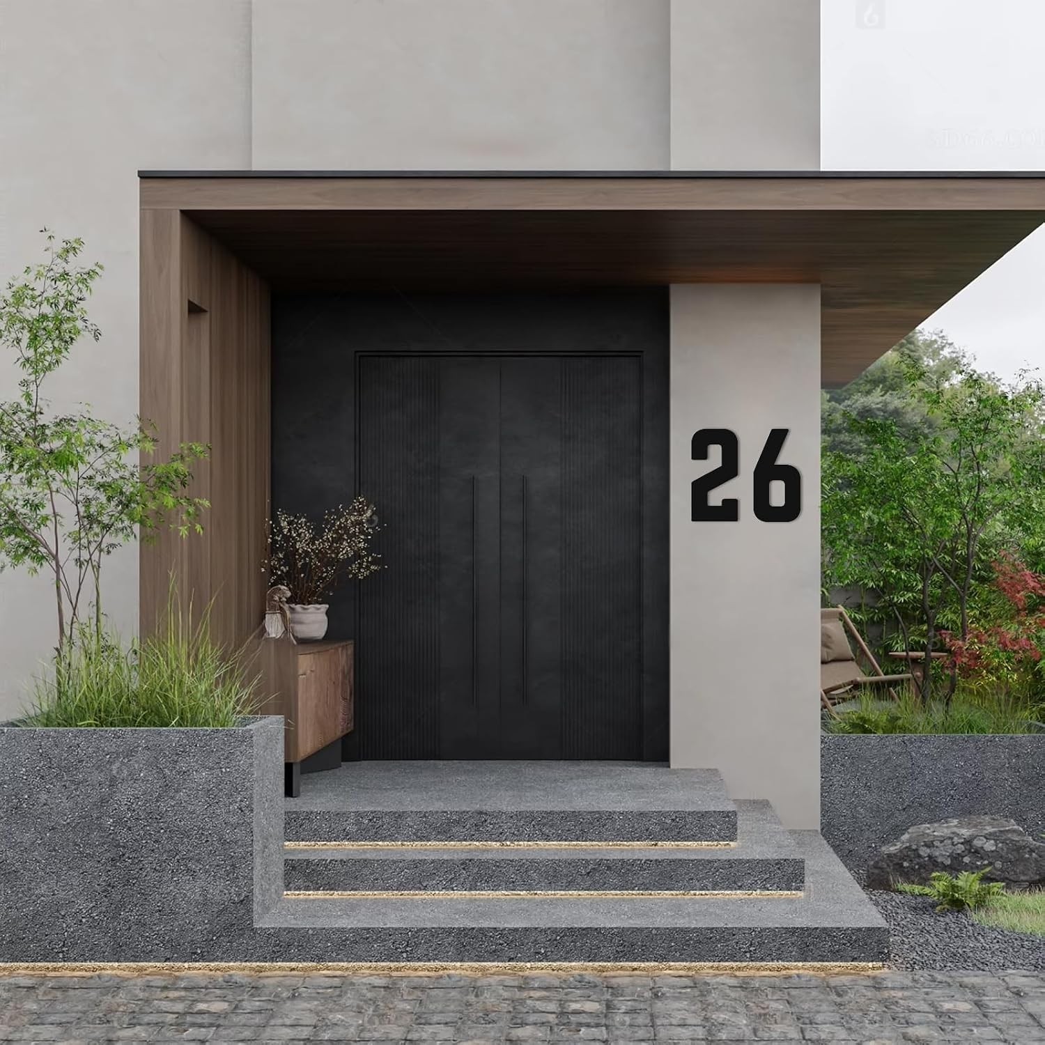 8 Inch Large Metal Letters, Modern House Address Numbers Letters, Metal Door …