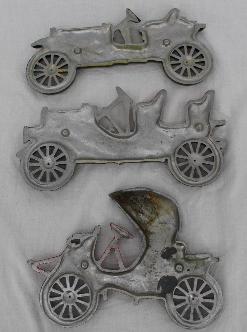 Midwest Metal Antique Car Wall Plaques Set Of 3 Medium Multicolor Decor