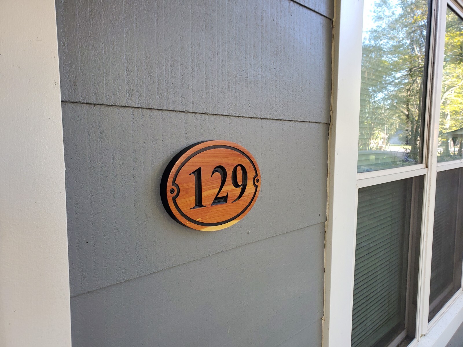 Custom House Sign Street Address Number Plaque Outdoor Wood Personalized Home