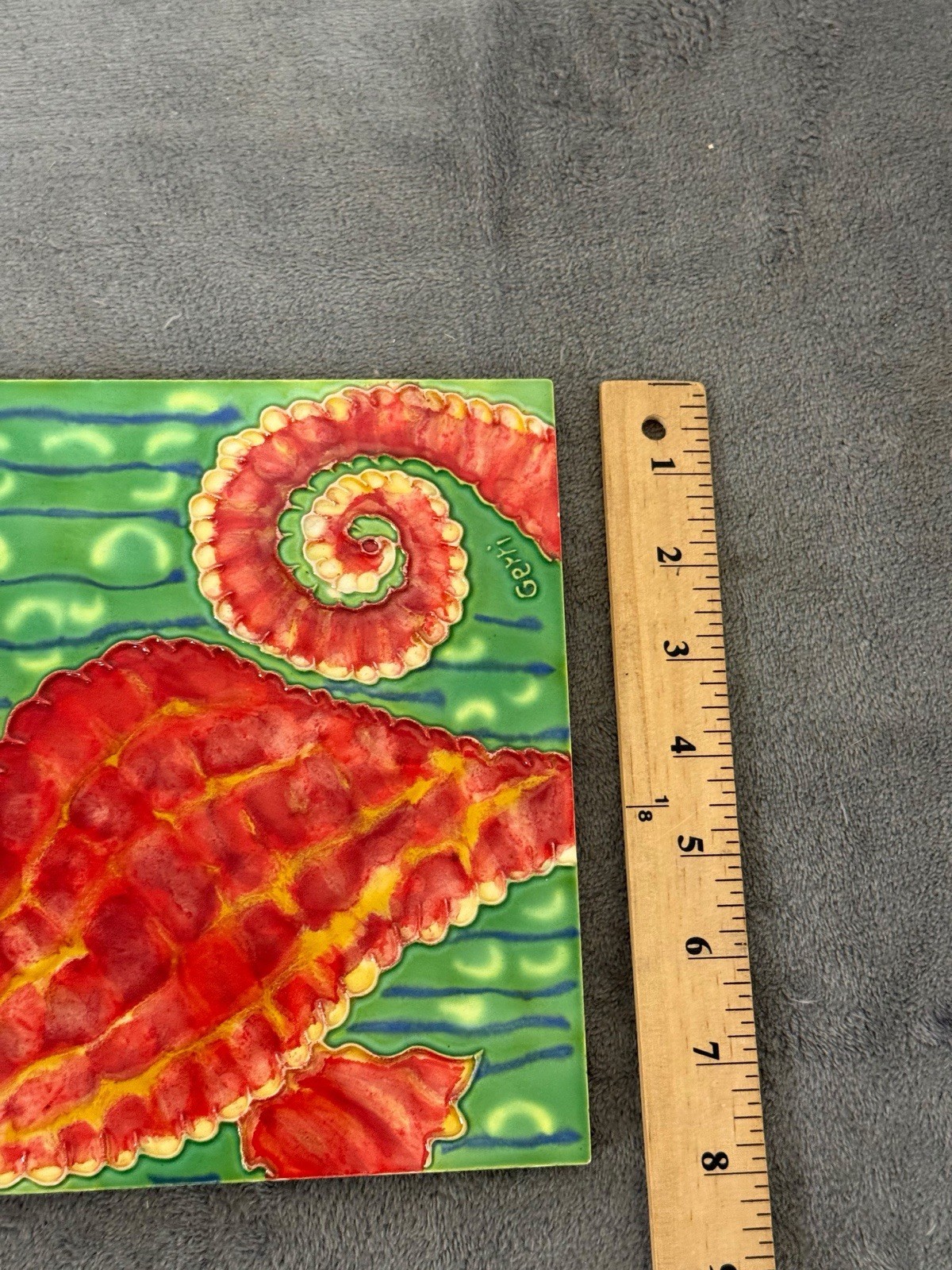 Seahorse Tile Art decor 9 x 6 Wall Decor