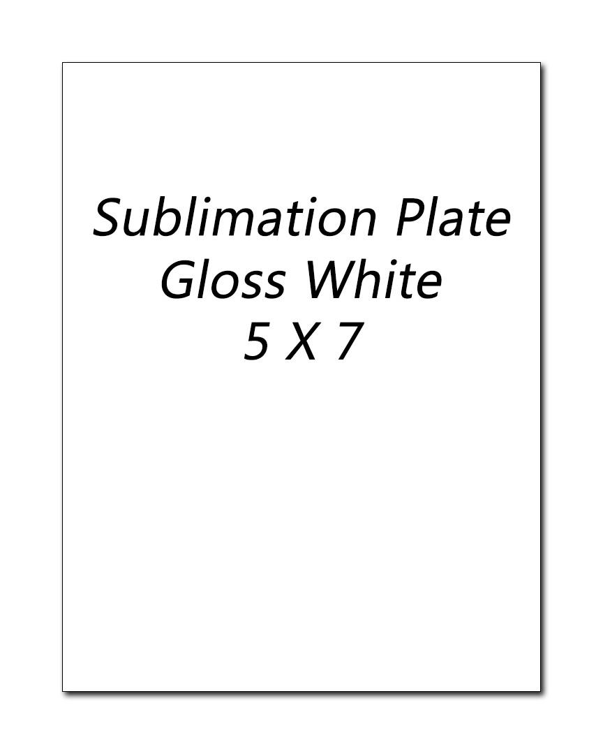 Plaque Plates (lot of 6) – Sublimation – Gloss White – Free Shipping