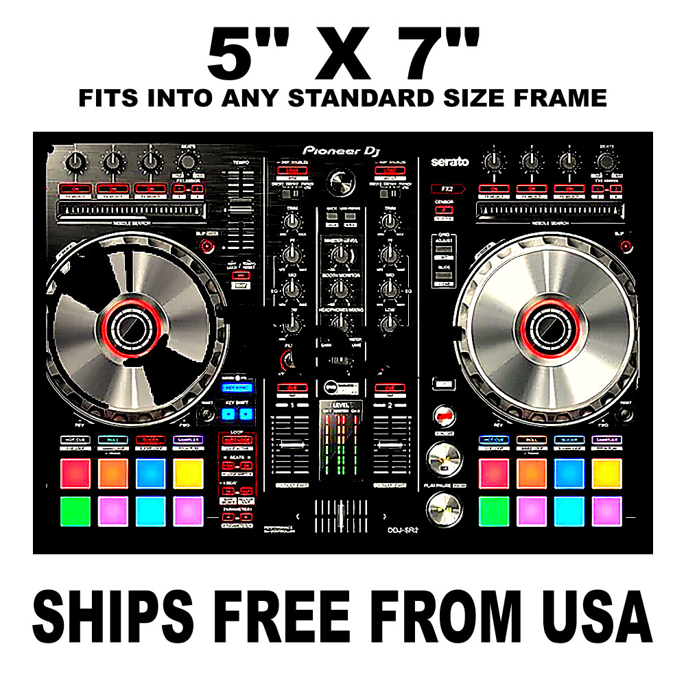 Music DJ Controller Sticker Sign, Vintage Replica, Vinyl Decal Music Records
