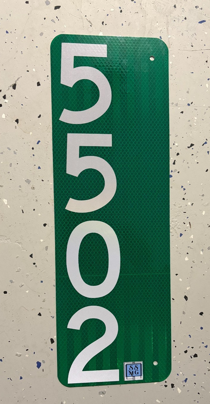 3M HIP 911 Reflective Address Mailbox Sign By SSMG