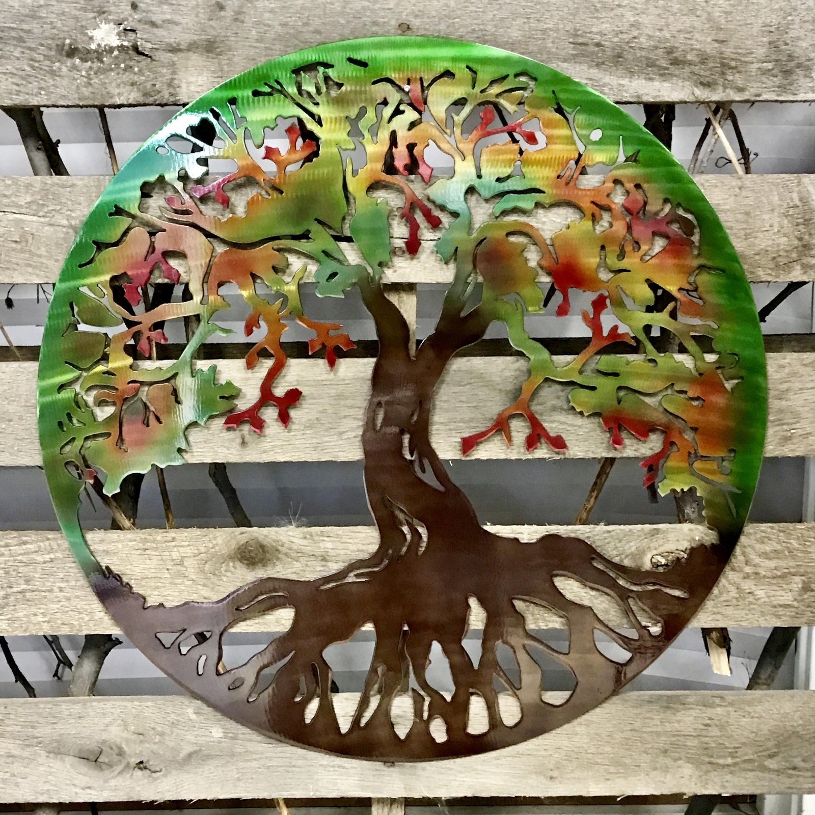 Tree Of Life Metal Wall Art, Metal Tree Outdoor Decor