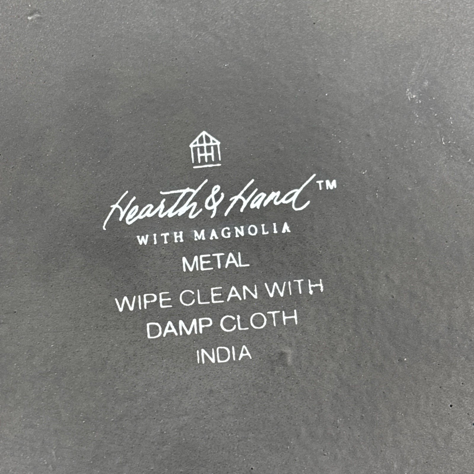 Hearth & Hand Magnolia Wash Your Hands Wall Sign Plaque Black White
