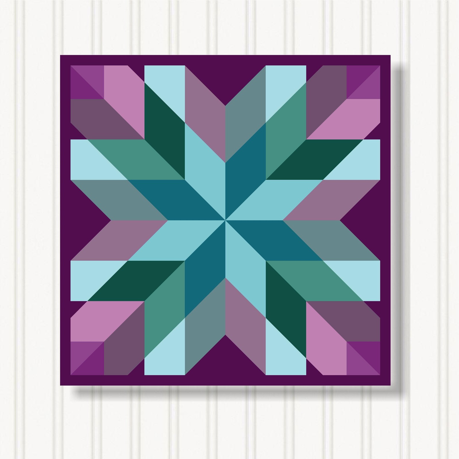Barn Quilt Square, 8 Sizes, Outdoor & Indoor Wall Art, Home Decor, BQ110-21
