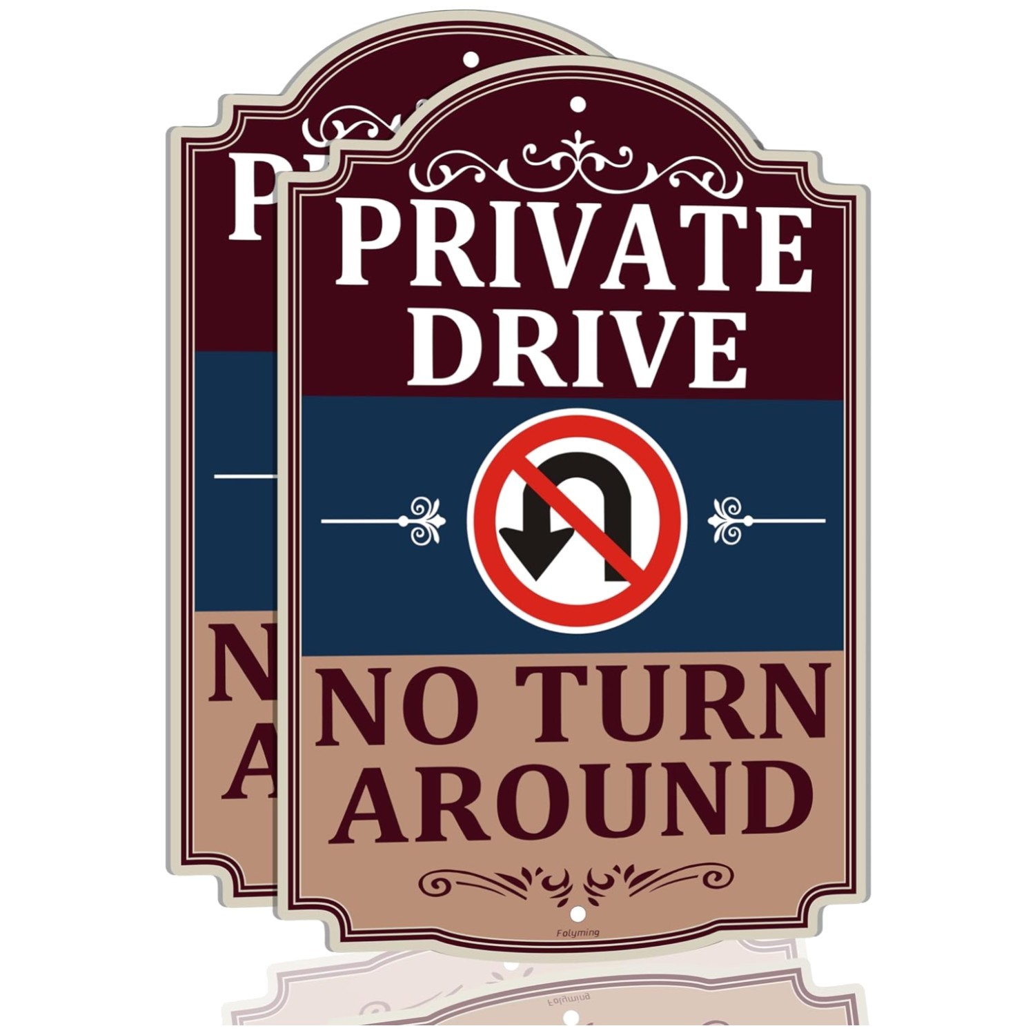Weatherproof Private Property Access Signs 18×12″ 2 Pack