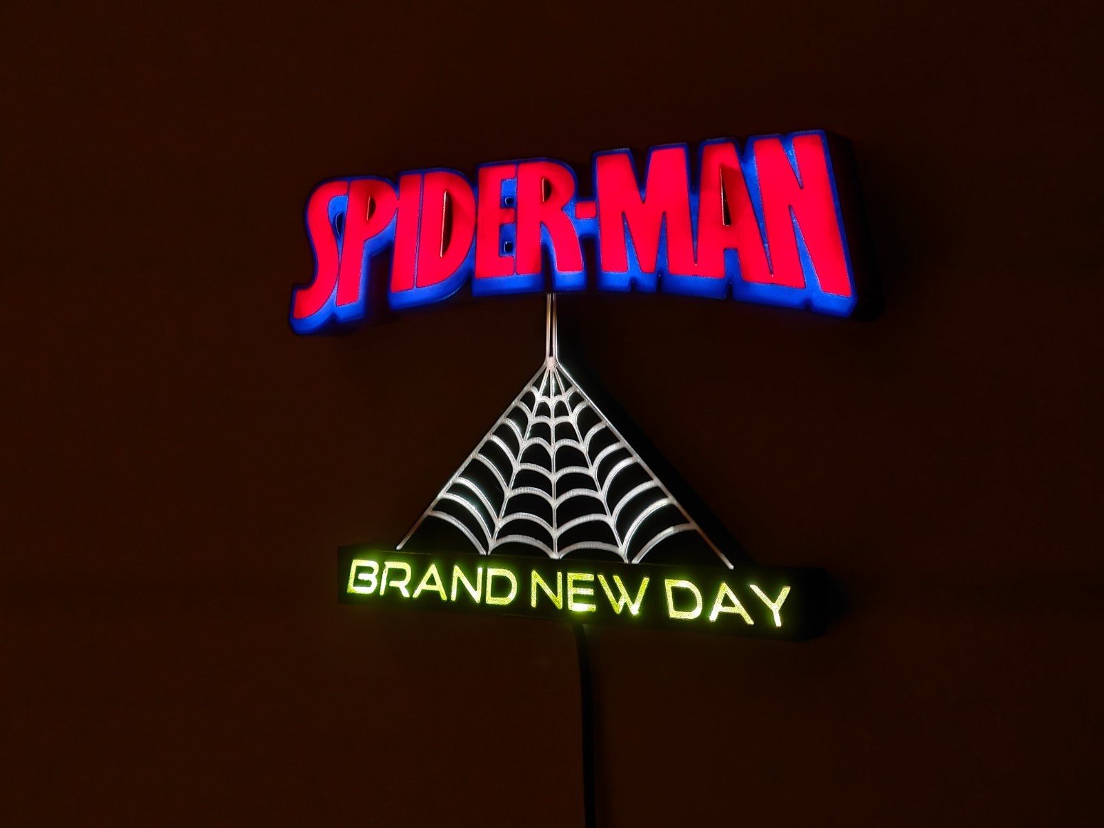 Spider-Man LED Decoration – Marvel light-up wall sign – Brand New Day Desk Lamp