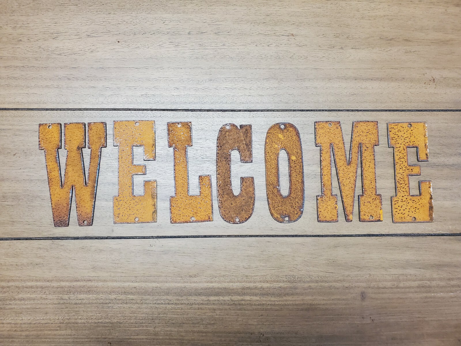 Western Rusty Steel Metal Letters & Numbers – 4inch Modern Antique Rustic Décor