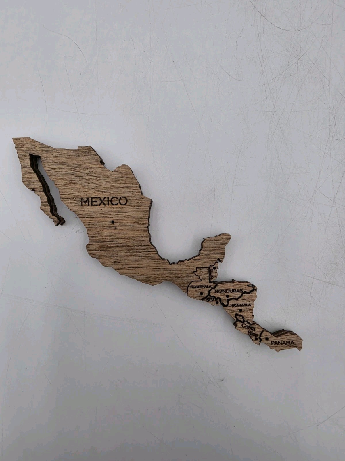 Enjoy The Wood Wooden Travel Map Wall Decor Medium 39″ x 24″ Complete Open Box