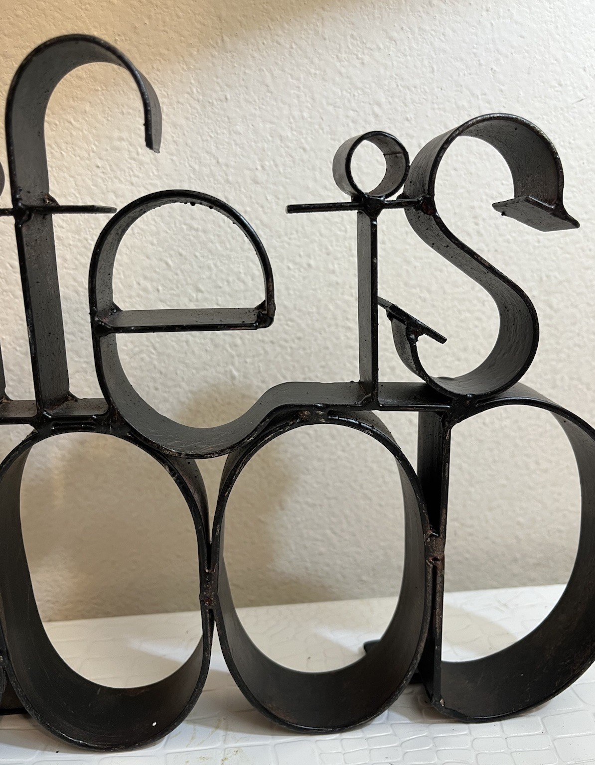 Life Is Good Heavy Black Metal Table Top Decor. 1v.