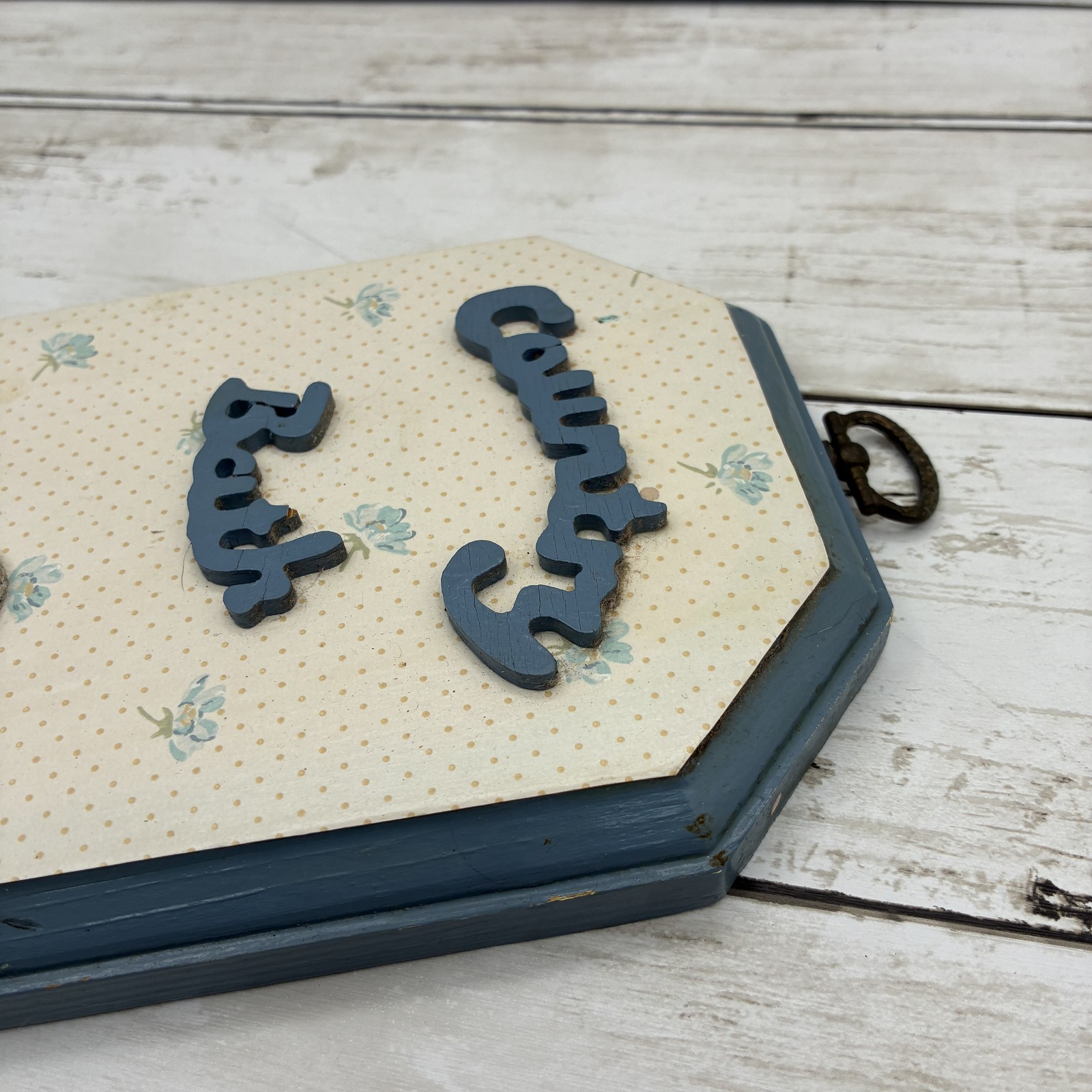 Vintage Style Country Bath Wall Plaque Decor Goose in Bathtub Handmade Wood Sign