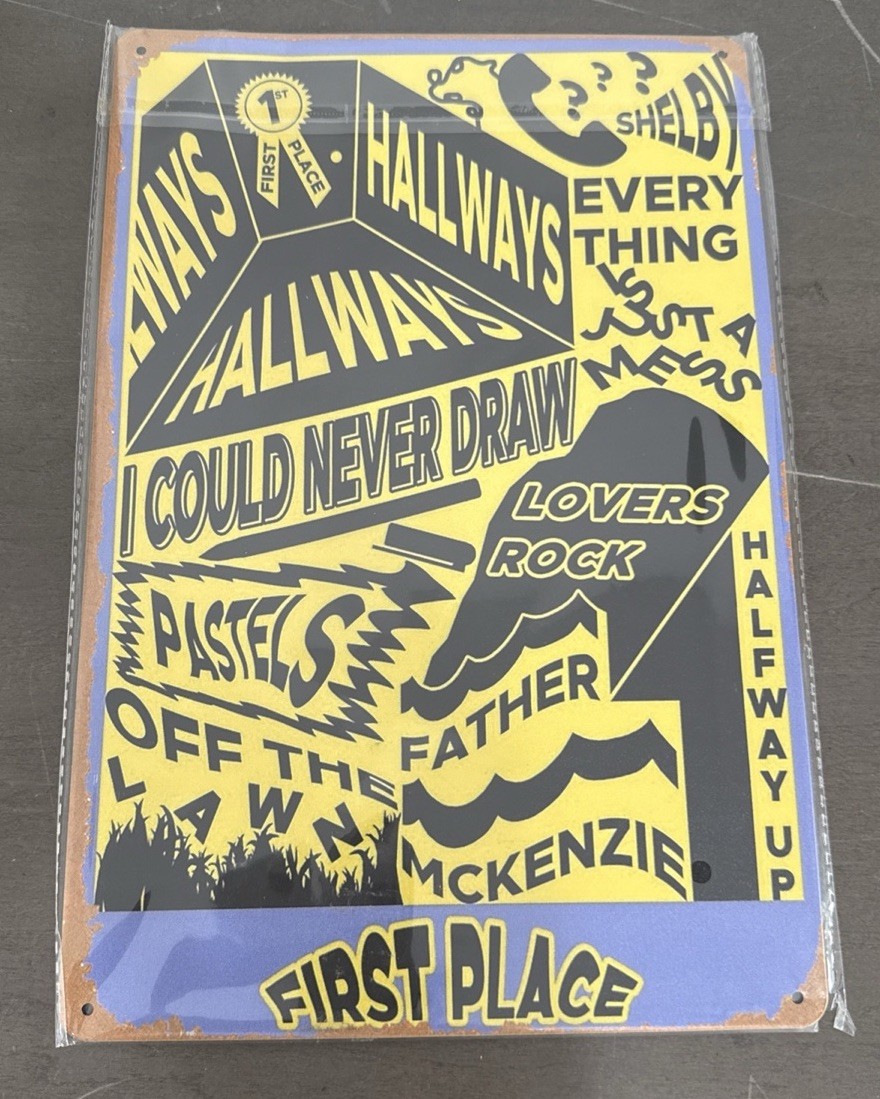 The Brook & the Bluff – metal sign- 12 x 8 inches- New
